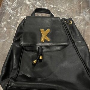 🖤 Paloma Picasso Sling Backpack Purse – Designer Leather Crossbody Bag VINTAGE